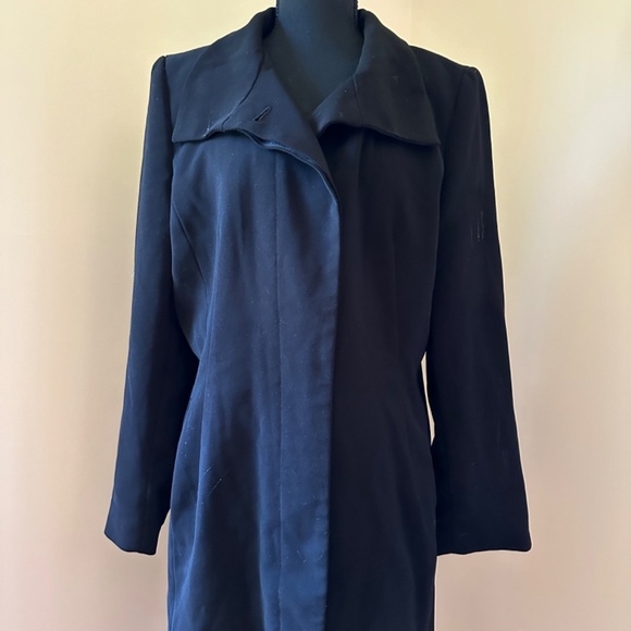**CALVIN KLEIN* Black Long Sleeve Coat Size Large - Picture 1 of 6